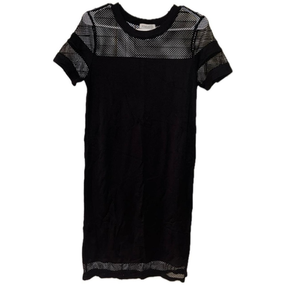 Forever 21 Black Mesh Mini Dress
